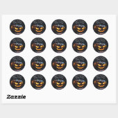 Trick or treat Halloween Pompoen Scary Cute Ronde Sticker (Vel)