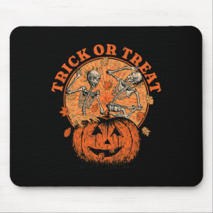 Trick or treat - Halloween pompoen skelet Muismat