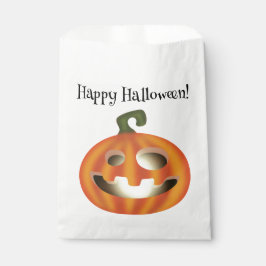 Trick or treat Halloween pompoen snoepzak Bedankzakje
