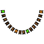 Trick or treat Halloween pompoenen Bunting Banner (Alle)