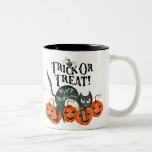 trick or treat Halloween pompoenen koffie mok