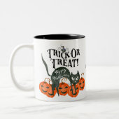 trick or treat Halloween pompoenen koffie mok (Links)