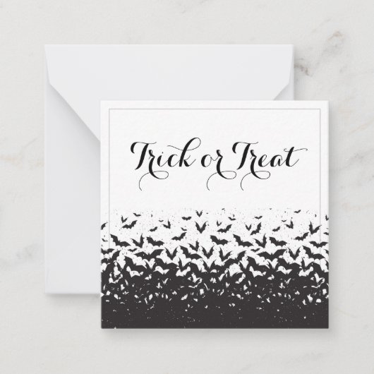 Trick or treat Halloween Pop door Notitiekaartje (Voorkant)