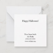 Trick or treat Halloween Pop door Notitiekaartje (Achterkant)