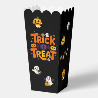 Trick or Treat Halloween Popcorn Favor Doos Bedankdoosjes