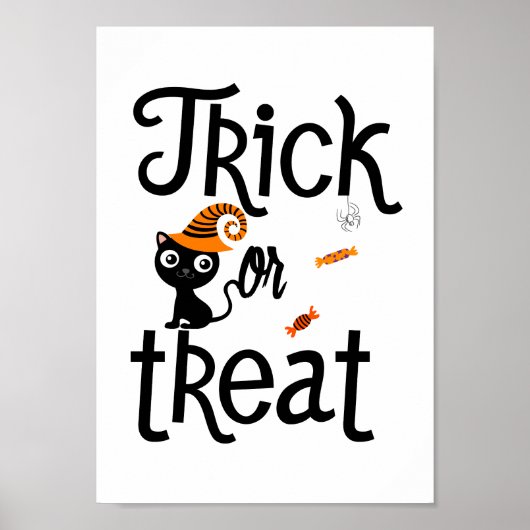 Trick or treat halloween poster (Voorkant)