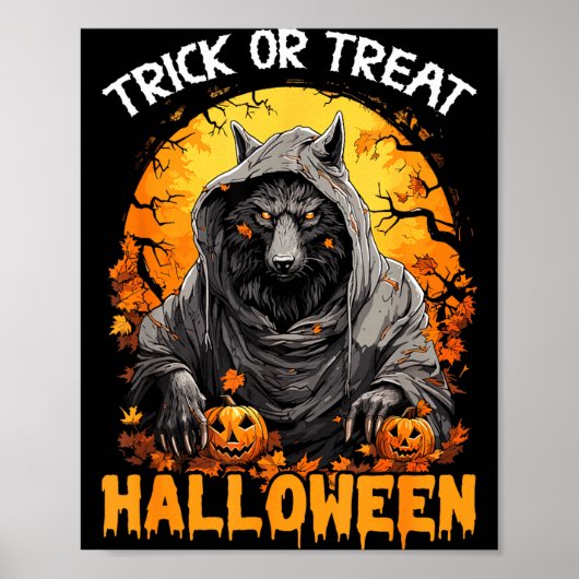 Trick or treat halloween poster (Voorkant)