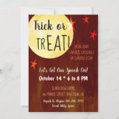 trick or treat Halloween Potluck Party Kaart (Voorkant)