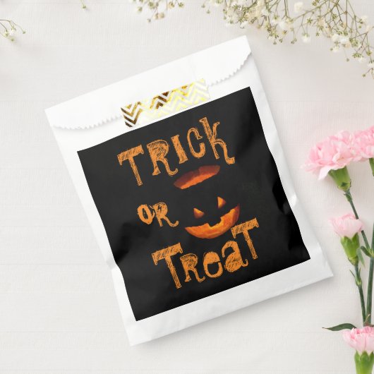 Trick or treat Halloween Pumpkin Bedankzakje (Gezegeld)