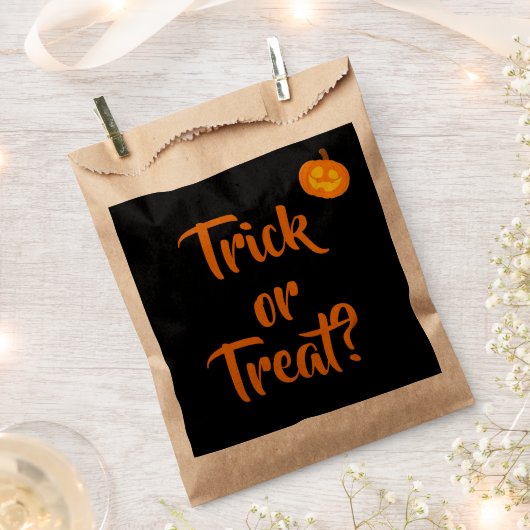 Trick or treat? | Halloween Pumpkin Favoriete Tass Bedankzakje (Geknipt)