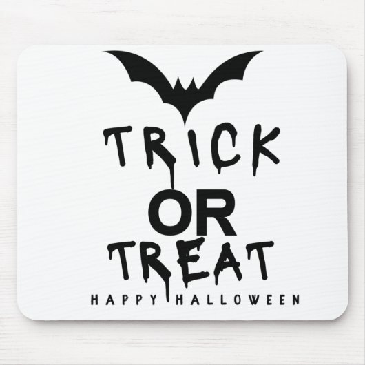 Trick or treat Halloween Pumpkin Funny Muismat (Voorkant)