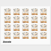 Trick or treat Halloween Pumpkin Ghost Sticker (Vel)