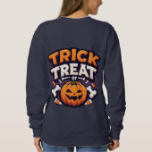 Trick or Treat Halloween Pumpkin Jack-O'-Lantern Trui (Achterkant)