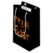 Trick or treat Halloween Pumpkin Klein Cadeauzakje (Voorkant Gekanteld)