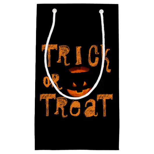 Trick or treat Halloween Pumpkin Klein Cadeauzakje (Voorkant)