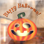 Trick or treat Halloween Pumpkin Raamsticker (Vel 2)
