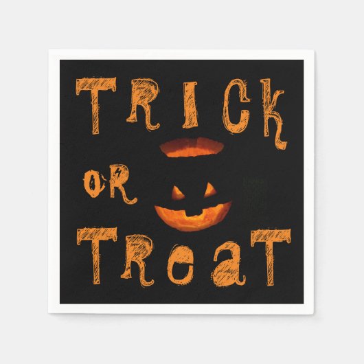 Trick or treat Halloween Pumpkin Servet (Voorkant)