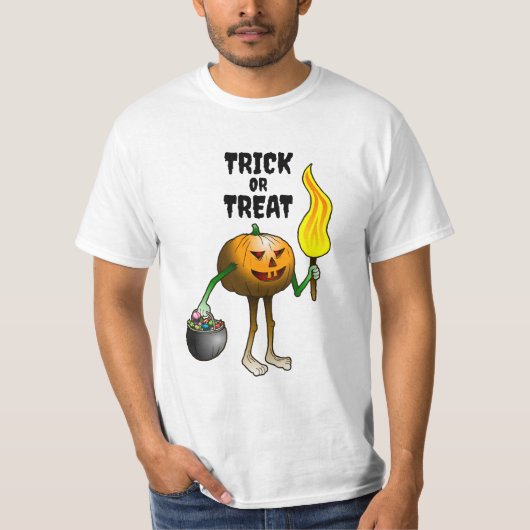 Trick or treat Halloween Pumpkin T-shirt (Voorkant)
