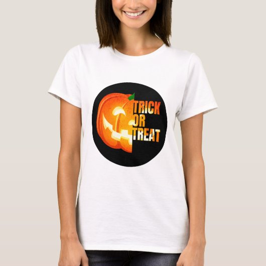 Trick or treat Halloween Pumpkin T-shirt (Voorkant)
