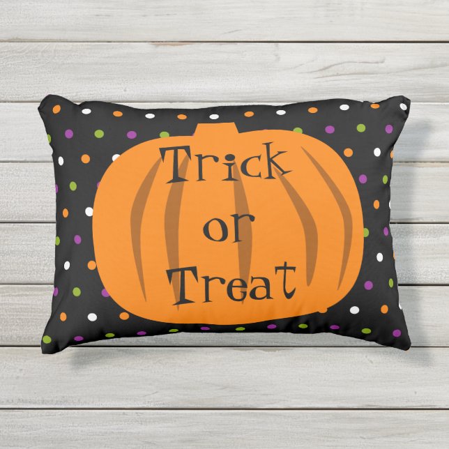 trick or treat Halloween Pumpkins Buitenkussen (Voorkant)