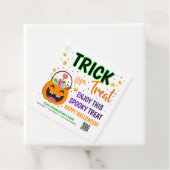 Trick or treat Halloween QR Code Treat Bedankjes Labels (In situ)