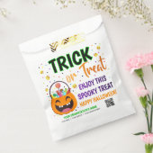 Trick or treat Halloween QR Code Treat Bedankzakje (Gezegeld)