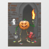 Trick or Treat Halloween Raamsticker (Vel)