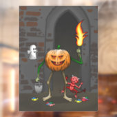 Trick or Treat Halloween Raamsticker (Vel 2)
