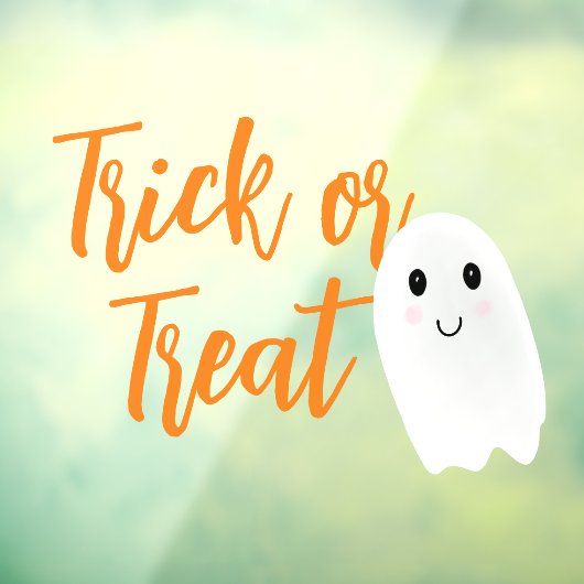 Trick or Treat Halloween Raamsticker (Vel 3)