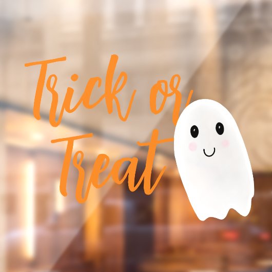 Trick or Treat Halloween Raamsticker (Vel 2)