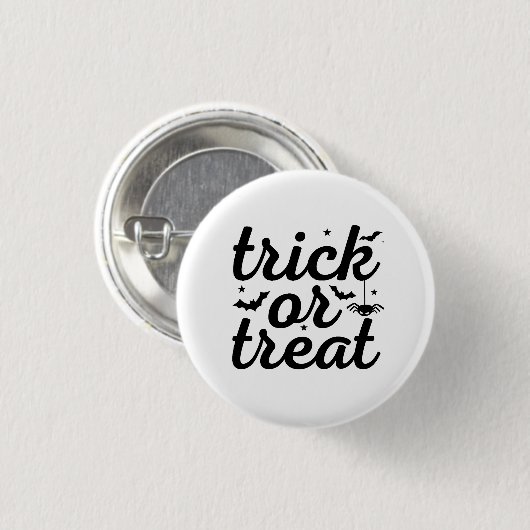 Trick Or Treat Halloween Ronde Button 3,2 Cm (Voorkant /achterkant)