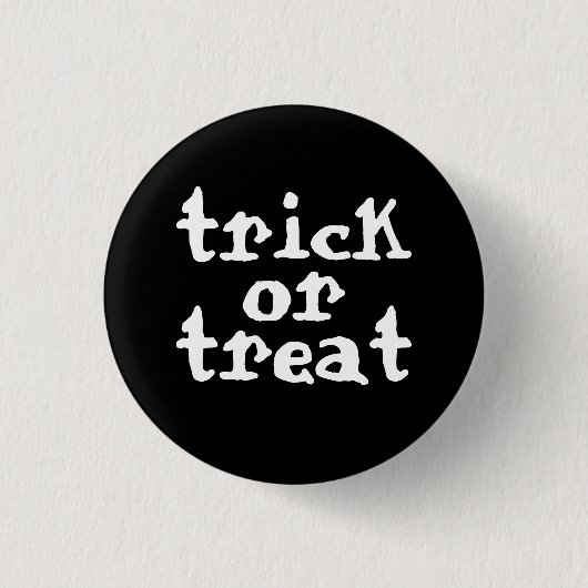 Trick Or Treat Halloween Ronde Button 3,2 Cm (Voorkant)