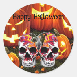 Trick or Treat Halloween Ronde Sticker