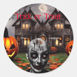Trick or Treat Halloween Ronde Sticker