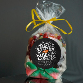 Trick or Treat Halloween Ronde Sticker