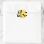Trick or treat halloween ronde sticker (Tas)