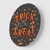 Trick or treat Halloween ronde wandklokken (Hoek)