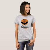 Trick or Treat Halloween Scary Night Bat T-shirt (Voorkant volledig)