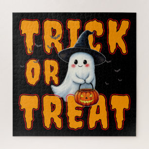 trick or treat halloween schattig spook pumpkin legpuzzel
