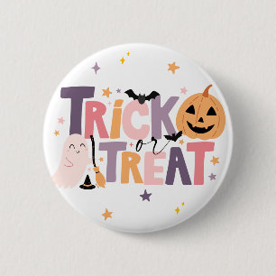 Trick or treat Halloween Schattigee Ghost Button P