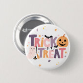Trick or treat Halloween Schattigee Ghost Button P (Voorkant /achterkant)