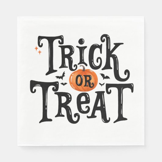 Trick or Treat Halloween Servet (Voorkant)