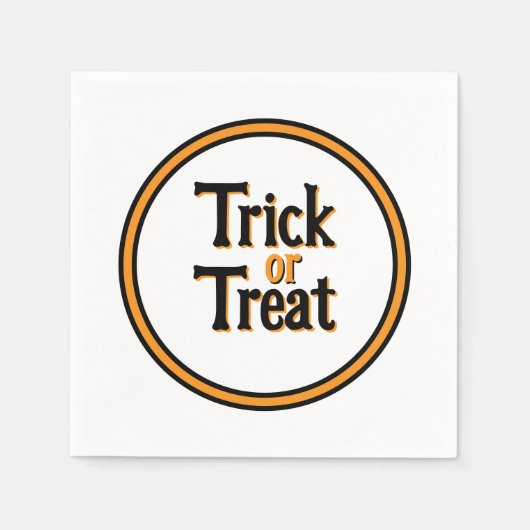 Trick or Treat Halloween Servet (Voorkant)