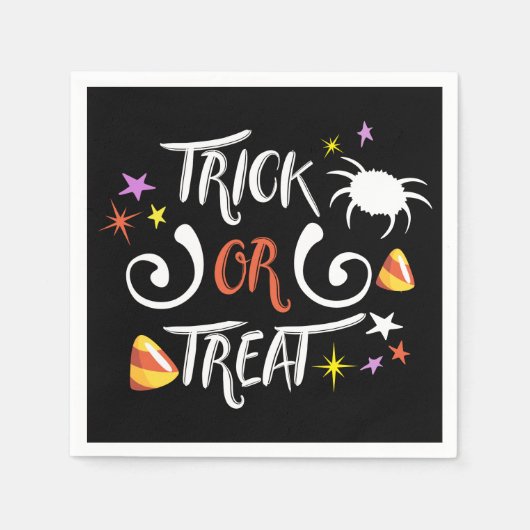 trick or treat halloween servet (Voorkant)