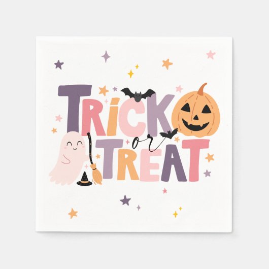 Trick or treat Halloween servetten (Voorkant)