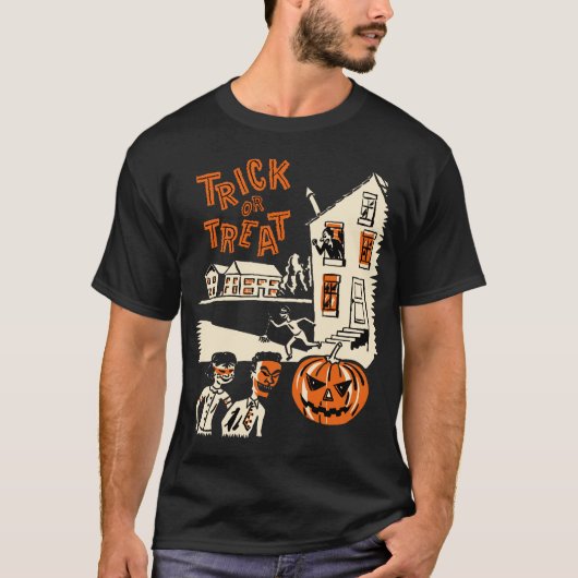  Trick or treat Halloween Shirt 1960 (Voorkant)