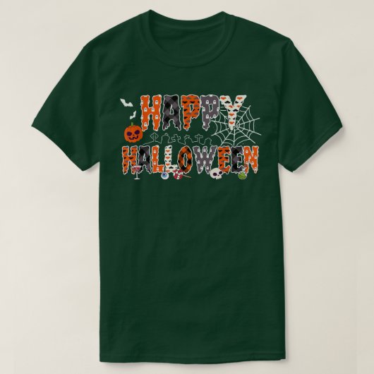 Trick or treat Halloween Shirt Pumpkin Happy Hallo (Design voorkant)