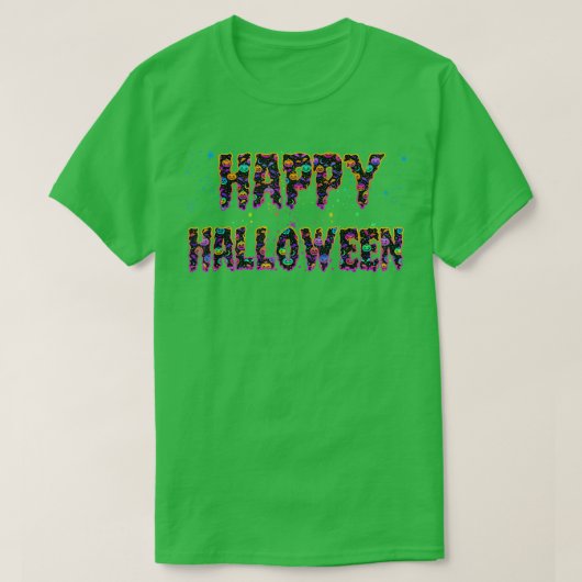 Trick or treat Halloween Shirt Pumpkin Happy Hallo (Design voorkant)