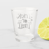 Trick or treat Halloween Shot glass Glas (Achterkant)