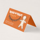 Trick or treat | Halloween Skeleton Gingerbread Kaart (Voorkant)